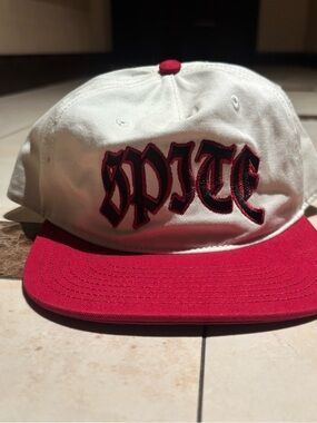 “Spite” - Band, “Some People Deserve to Die,” White & Red SnapBack